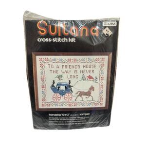 Sultana To A Friends House The Road Is Never Long 10x13 Cross Stitch Kit 32166